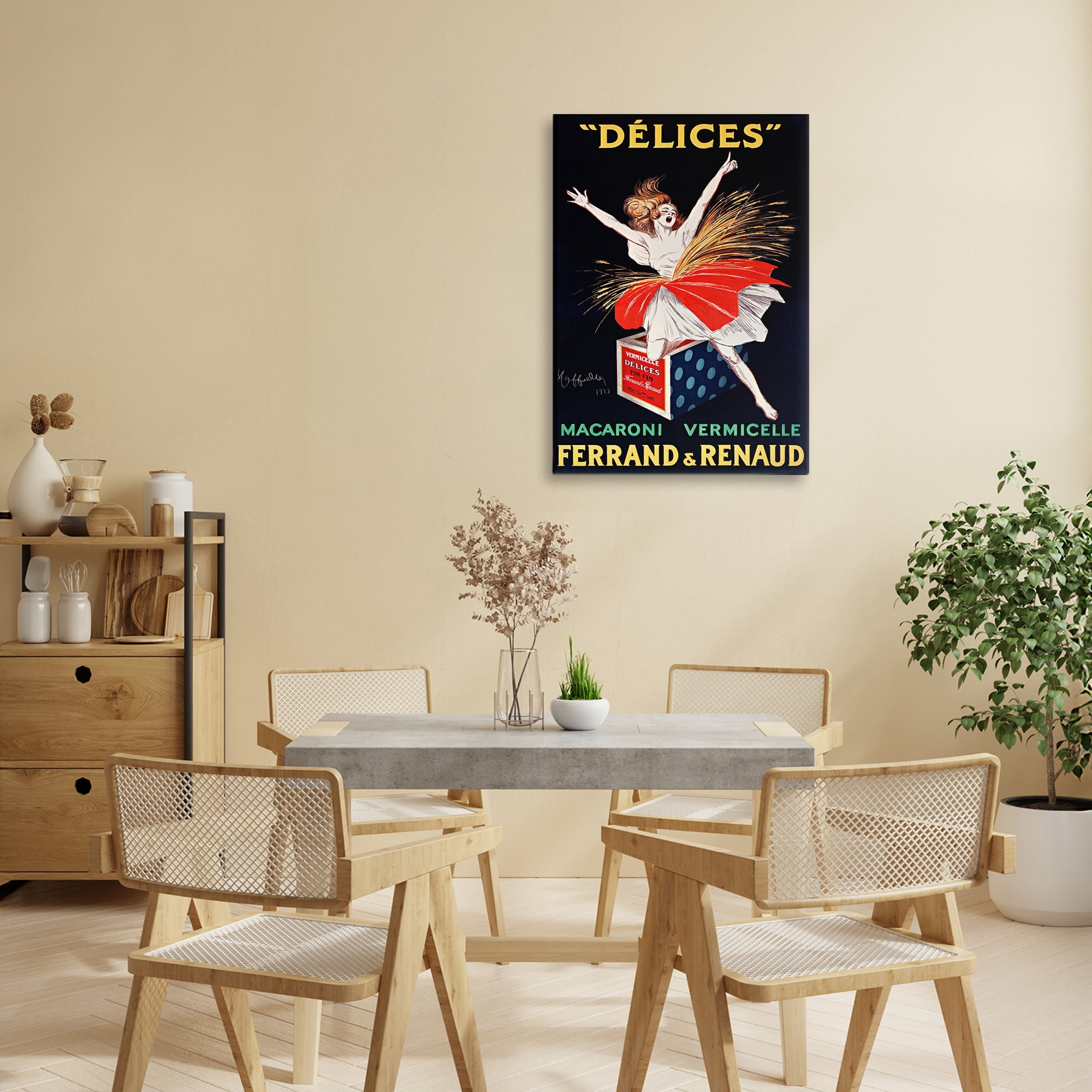 Stupell Industries Vintage Dancer Food Advertisement Canvas Wall Art, design by Leonetto Cappiello