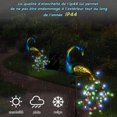 thumbnail image 3 of lámpara solar de jardín, estatua de pavo real de metal, lámpara solar para exteriores, luz de calle impermeable, lámpara de pavo real en poste, lámpara decorativa para césped y jardín., 3 of 5