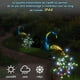 thumbnail image 3 of x Luz solar para jardín, estatua de pavo real de metal, luz solar para exteriores, luz de calle impermeable, luz de pavo real montada en poste, luz decorativa para césped y jardín, 3 of 5