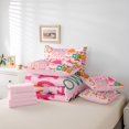 thumbnail image 6 of Homewish Magic Santa Claus Twin Bedding Sets 7-Piece, Girly Pink Xmas Tree Bedding Comforter Set, Kawaii Christmas Cartoon Reversible Sheet Sets, Super Cozy Room Decor, 6 of 8