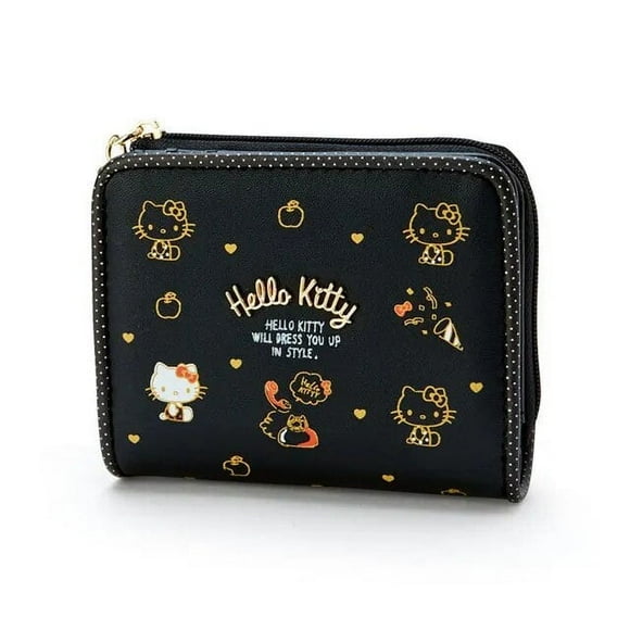 Hello Kitty Pochette My Melody Cannelle Rouleau Pringle Kuromi Portefeuille en Cuir PU Mignon Sac à Cartes Pliant Féminin Walle-KT Meilleurs Cadeaux pour Enfants Amis Fans Cadeau d'Anniversaire
