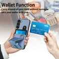 thumbnail image 6 of For Samsung Galaxy S23 5G Carbon Fiber Wallet Flip Card Holder Phone Case, 6 of 8