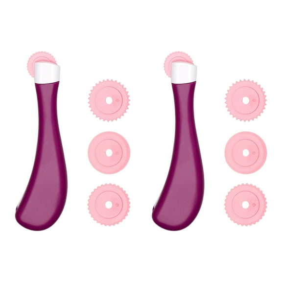 2Pieces Multipurpose Sewing Tracing Wheel with Replaceable Tip For Fabric Marking Stitching Dressmaking Quilting Craft