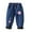 Blue-2, variant on Girls Winter Jeans Toddler Baby Fleece Lined Pants Thicken Elastic Waist Cute Printed Casual Jean Trousers, Blue, 5 Years