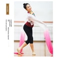 thumbnail image 5 of Dance Long Chiffon Sleeves - Peking Opera Stunts Dancing Practice Long Flowing Inner Sleeves（Rose Red Gradient L）, 5 of 5