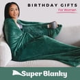 thumbnail image 2 of Manta portátil Super Blanky Forest Green para mujeres y hombres, 2 of 8