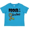 thumbnail image 3 of Inktastic Proud of My Brother Autism Awareness Puzzle Piece Ribbon Boys or Girls Toddler T-Shirt, 3 of 5