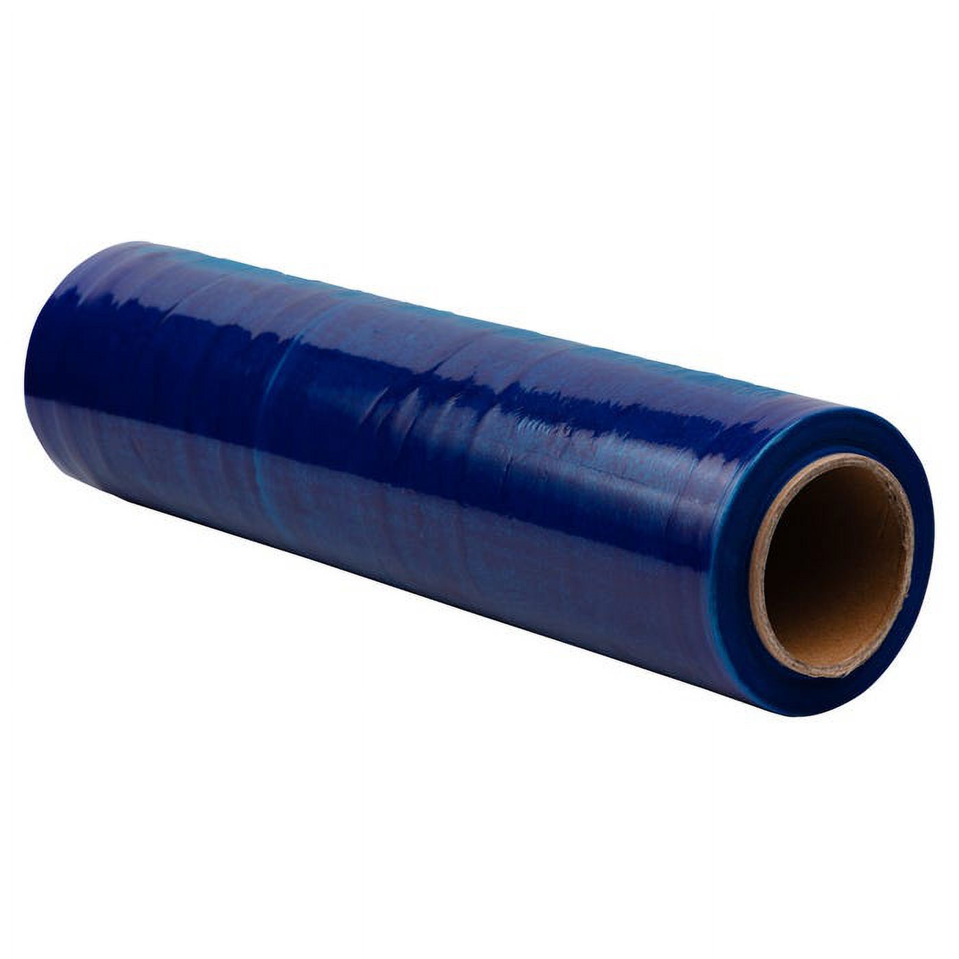 JAM Paper & Envelope Plastic Stretch Film, 18in x 1,000ft per Roll, Blue Wrapping, 6 Rolls per Pack