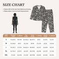 thumbnail image 4 of Balery Bicycles Parts Conjunto de Pijama con Estampado para Mujer, Conjunto de Dos Piezas con Manga Larga, Ropa de Dormir Suave con Bolsillos, Pijamas Cómodos-Large, 4 of 7