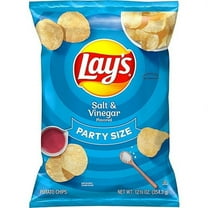 Lay's Salt And Vinegar Potato Chips Party Size 12.5 oz