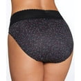 thumbnail image 2 of Women's Warner's 5109 No Pinching No Problem Hi Cut Brief Panty (Black M), 2 of 8