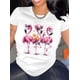 thumbnail image 1 of Women's Vibrant Purple Flamingo Graphic T-Shirt - Casual Short Sleeve Crew Neck Top, Polyester, Machine Washable, Perfect for Summer & Spring, Casual Wear|Fun Print Tshirt|Polyester Fabric, 1 of 7