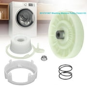 Replacement Washer Pulley Clutch Kit for Whirlpool Washing Machine DIY Installation, Drive Pulley and Cam Replacement