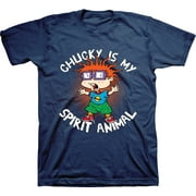 Mens Nickelodeon 90s Throwback Shirt - Retro Nick Group tee - Classic Nick Graphic T-Shirt (Athletic Navy, XX-Large)