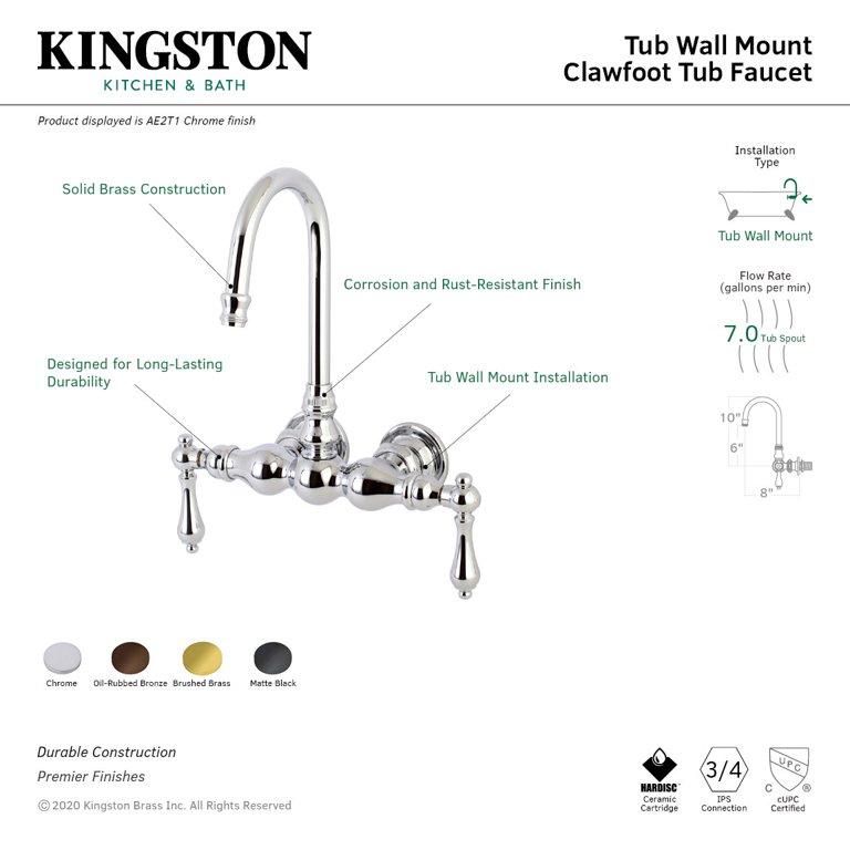 Kingston Brass Vintage Tub Faucet Body Only - K & B Distributors. Inc.