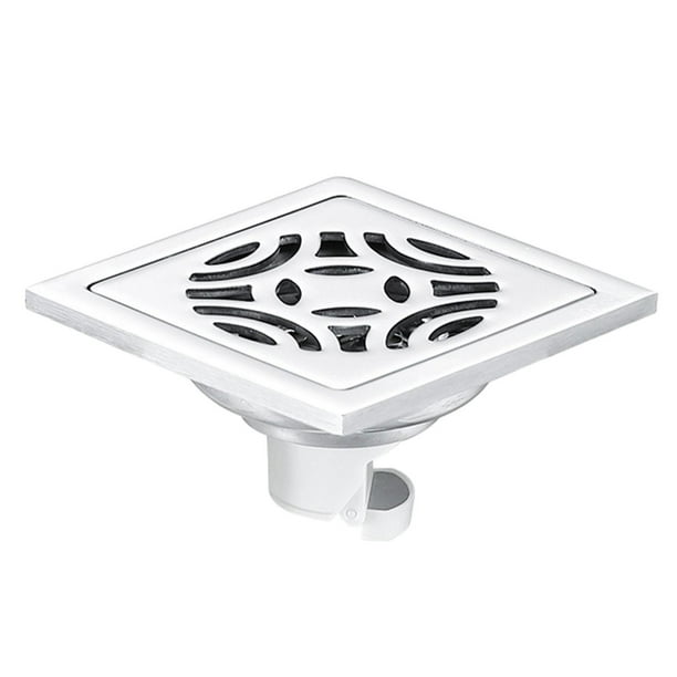 Tapa de drenaje de piso antiolor, hermética, resistente a olores, para baño y cocina Blanco