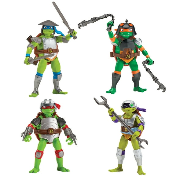 Tales of The Teenage Mutant Ninja Turtles: Armored Turtles Action Figure 4-Pack Figure Bundle by Playmates Toys