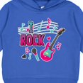 thumbnail image 3 of Inktastic I Rock with Guitar Microphone and Music Notes Toddler Hoodie, 3 of 4