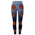 thumbnail image 4 of MKLEKYY Leggings deportivos para mujer Leggings para mujer Leggings cómodos para hacer ejercicio Pantalones con estampado navideño de bloques de color Leggings suaves y elásticos, 4 of 4