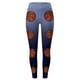 thumbnail image 4 of MKLEKYY Leggings deportivos para mujer Leggings para mujer Leggings cómodos para hacer ejercicio Pantalones con estampado navideño de bloques de color Leggings suaves y elásticos, 4 of 4