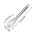 thumbnail image 3 of Stainless Steel Wire Whisk,Manual Balloon Egg Beater for Mixing,Blending and Whisking,Kitchen Utensil for Baking and Cooking, 3 of 6