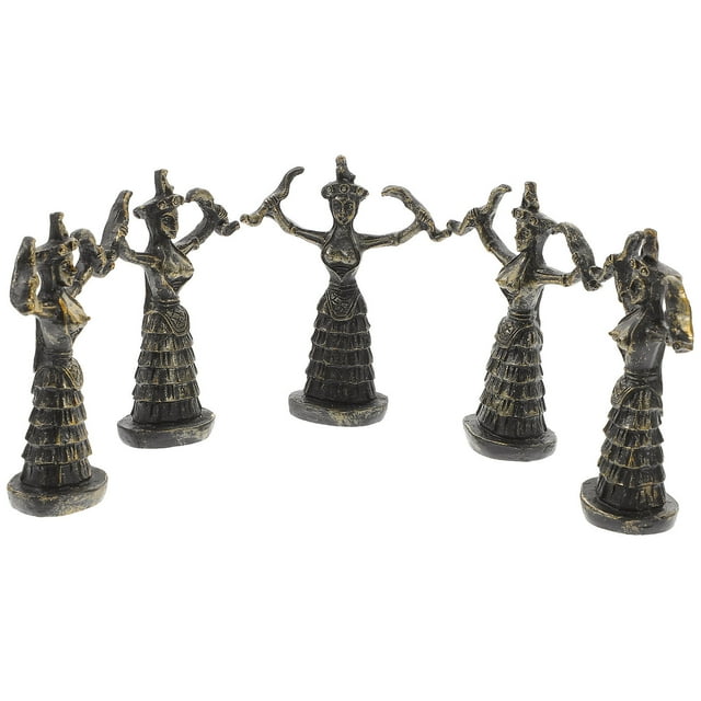 UPOUART 5Ud Escultura De Retro En Resina Para De Y Ambiente