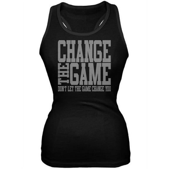 Graduation - Change the Game Black Juniors Soft Tank Top - 2X-Large