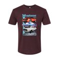 thumbnail image 2 of Wild Bobby Mustang Ford Classics Cars and Trucks Men Premium Tri Blend Tee, Cardinal, XX-Large, 2 of 6