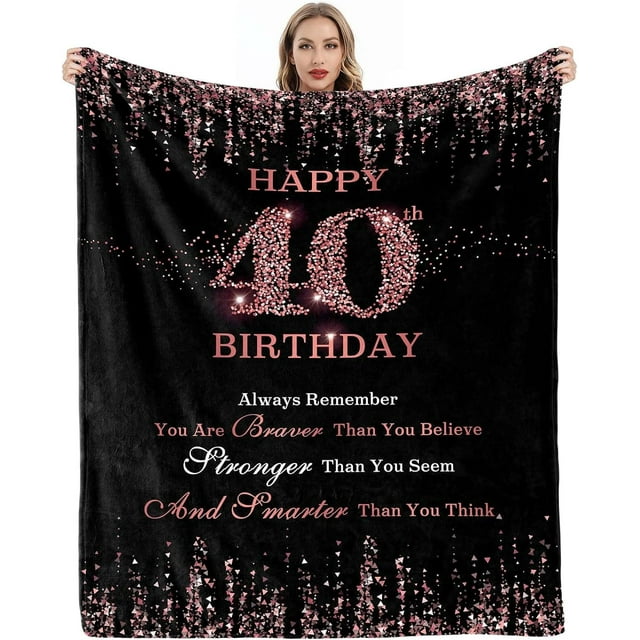 LHSHID 60th Birthday Gifts for Women Womens Birthday Gifts 60th Birthday Decorations 60 Year Old Birthday Gifts for Women Gifts for Women Birthday Unique Turning 60 and Fabulous Blanket 30x40in