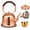 +1 Cup, variant on Generic Solid Copper Tea Kettle Stovetop, Widened Bottom for Stable Placement, Fast Boiling Copper Tea pot, Easy to Clean Vintage Tea Pot for Induction, Electric & Gas Stoves (Generic)