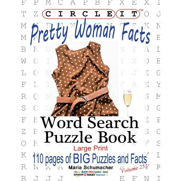 Circle It, Pretty Woman Facts, Word Search, Puzzle Book, (Paperback)