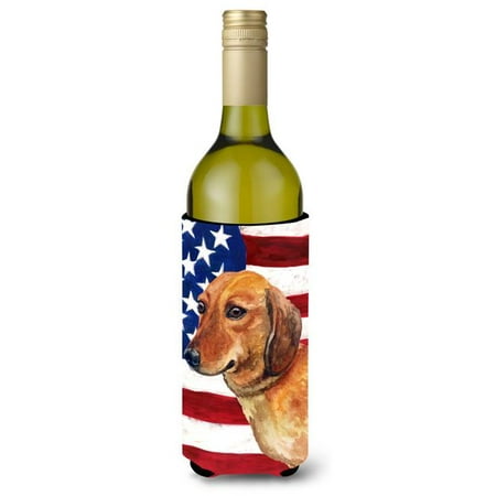 

Dachshund Patriotic Wine Bottle Beverge Insulator Hugger
