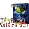 thumbnail image 5 of Nuevo Caja de calendario de Adviento de Navidad de Grinch peludo verde, 24 Uds., calendario, 5 of 5