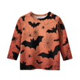thumbnail image 5 of Abcomgle Halloween Shirts for Girls Size 10-12 Spooky Bat Graphic T-Shirts for Kid Girls Crewneck 3/4 Sleeve Tee Shirts for Girls Fall Funny Cute Blouses for Girls,7-8 Years, 5 of 5