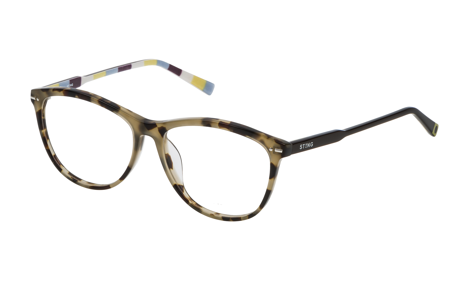 EYEGLASSES FRAME STING DARK HAVANA SPOTTED BROWN WOMEN VST0645406ZE