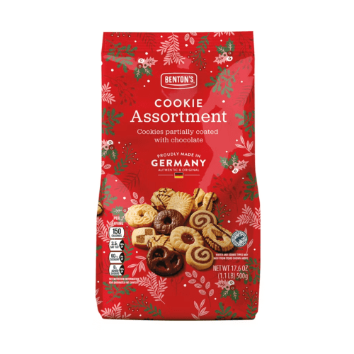 Benton's Cookie Assortment Partially Coated with Chocolate, 17.6 oz,2 Pack