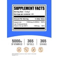 thumbnail image 6 of BulkSupplements Vitamin D3 5000IU + K2 Softgels - Vitamin Supplement, Immune Support - 1 Softgel per Serving, 365 Count, 6 of 6