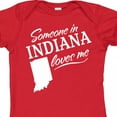 thumbnail image 4 of Inktastic Someone in Indiana Loves Me Boys or Girls Baby Bodysuit, 4 of 5
