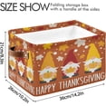 thumbnail image 3 of GZHJMY Happy Thanksgiving Funny Three Gnomes Storage Bin for Toy Storage Basket Dirty Clothes Sundries Office Home Closet Shelf Cube Box Waterproof Laundry Basket Collapsible Organizer, 3 of 7
