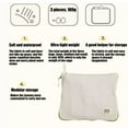 thumbnail image 5 of Oggfader 3 Sizes Travel Packing Cubes, White Eco-Friendly Cloth Organizer Bags for Luggage, Underwear & Cosmetics - Space Saving, Breathable, 5 of 7