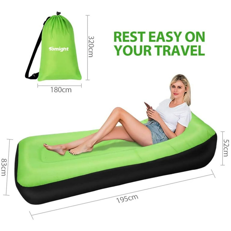 Tomight Inflatable Lounger Portable Air Sofa Bed Hammock with
