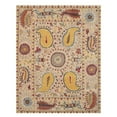 thumbnail image 5 of EORC IE61IV5X8 5 x 8 ft. Hand Tufted Wool Paisley Transitional Floral Rug, Ivory - Rectangle, 5 of 5