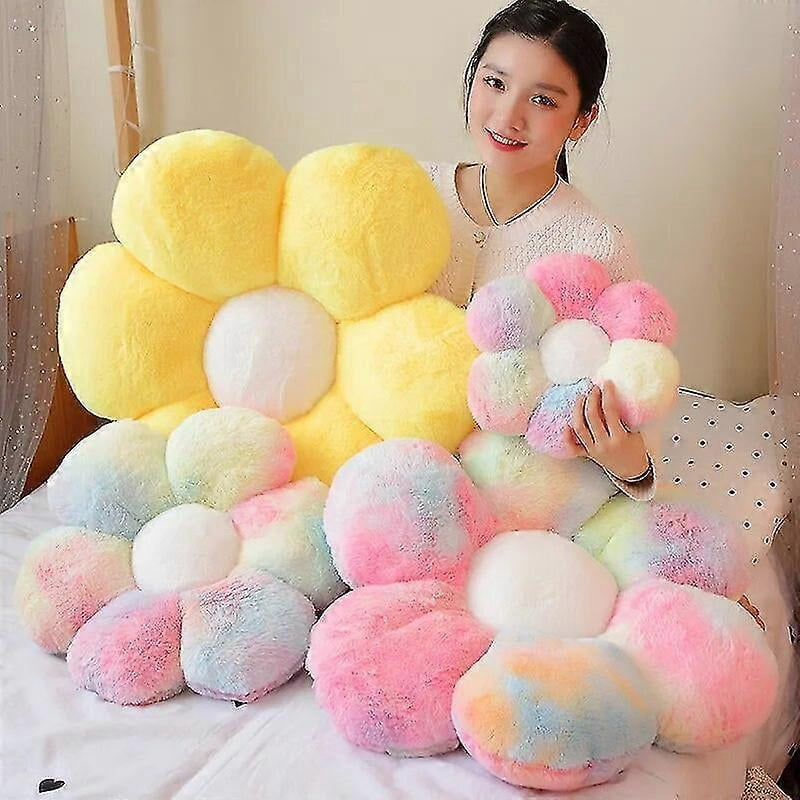 Exquisite 30/50/65cm Lifelike Flower Shaped Mat Plush Toys Baby Girls Children Playmate Cushion Stuffed Soft Plant Flowers Plush Pillow