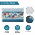thumbnail image 6 of Blue Starfish Beach Placemats Set of 6, Summer Conch Coral Coastal Wood Grain Placemats for Dining Table, Place Mats for Kitchen Tabletop, Waterproof Wipeable Dining Table Mats Set, 6 of 9