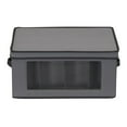 thumbnail image 6 of Household Essentials Balloon Wine Glass Storage Box, Strong Frame and Handles, Windowed Panel, Fully Removable Lid, Stackable and Foldable, Perfect for Wider Stemware, Gray, 6 of 7