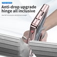 thumbnail image 7 of Dteck for Samsung Galaxy Z Fold6 Case with Slim Pen, Fold 6 Pen with S Pen Holder + Camera Lens Film + Front Screen Protector + Kickstand, Luxury Crystal Clear Case for Galaxy Z Fold6 5G 2024,Rosegold, 7 of 7