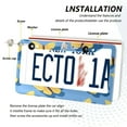 thumbnail image 5 of 2-Pack Aluminum License Plate Frame with 2 Holes for GM License Plate Cover with Free Screws Yellow Butterflies, 5 of 8