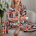 thumbnail image 6 of Uemuo Cool Flamingo Pattern Womens Pajama Sets,PJ Set for Women,Pajamas for Women Logo,Long Sleeve Pajama Set for Women,Soft Long Sleeve Top With Pants-X-Large, 6 of 9