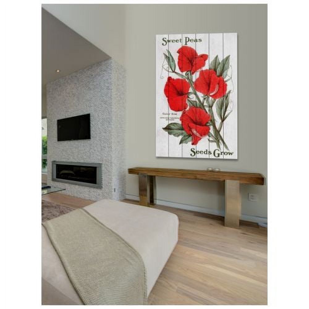 Marmont Hill "Seed Art 3-2" Painting Print on White Wood