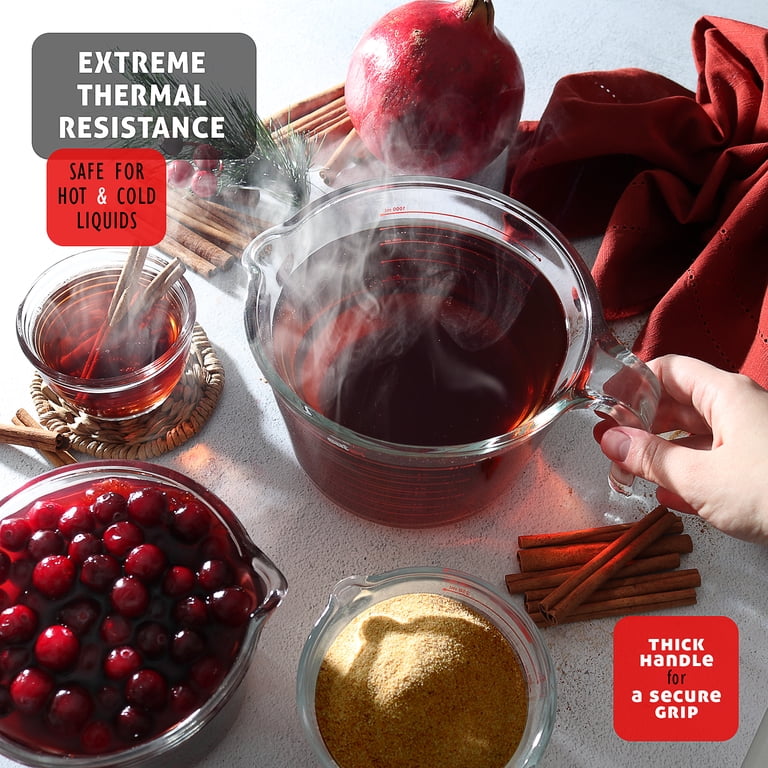 Lammaloe 3-Piece Borosilicate Glass Measuring Cup Set photo 6